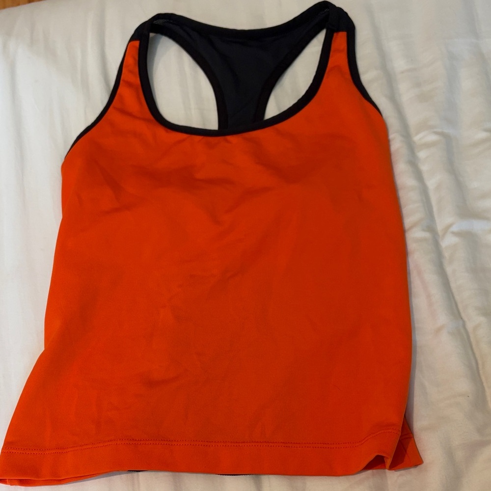 Prospirit Orange and Black Tank Top